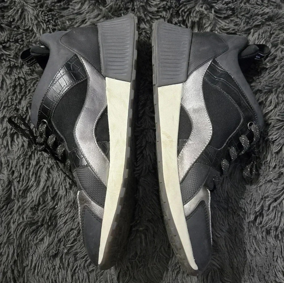 Sam Edelman | Black White Fashion Sneakers Sz 10 - Picture 5 of 9